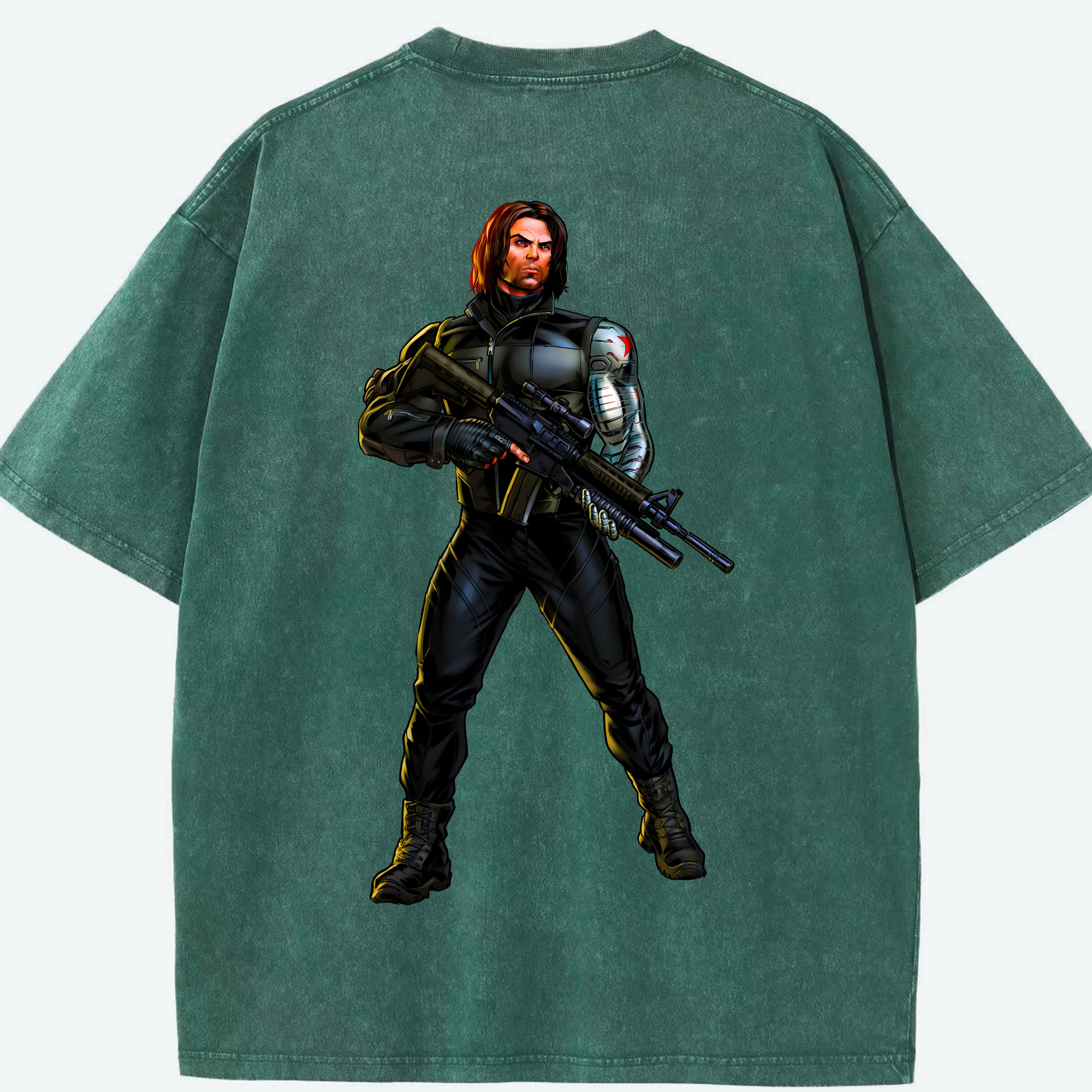 （画像用） アベンジャーズ The Avengers 綿100% ヴィンテージ風 半袖Tシャツ（背面プリント）